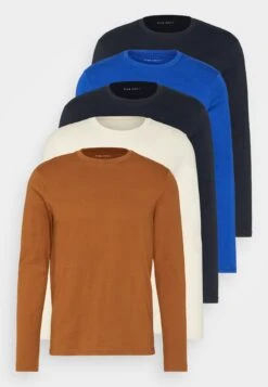 Pier One 5 Pack - Longsleeve - Blue/Off-White/Light Brown 20 Pier One 5 Pack - Longsleeve - Blue/Off-White/Light Brown -Pier One f8bcd0956da54e15aa33a77c2a3ae444