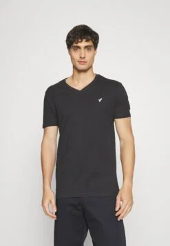 Pier One V Neck Bird Tonal 3 Pack - T-Shirt Basic - White/Dark Green/Black -Pier One fb2018becdee4b1c81f7d032674f18f4